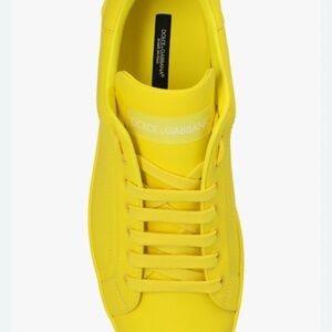 Dolce & Gabbana Vibrant Yellow Leather Shoes